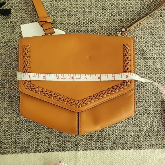 Sandro "Lou MM Curcuma" Cognac Braided Shoulder Bag - Picture 11 of 15